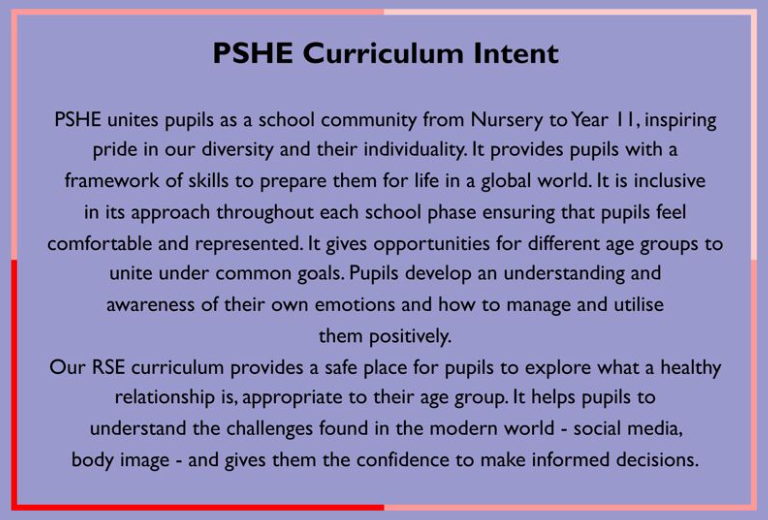 Primary PSHE curriculum