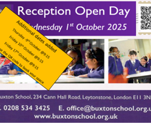 Reception open day additional dates